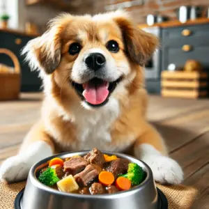 ウェットタイプのドッグフードを食べている犬のイメージ画像3